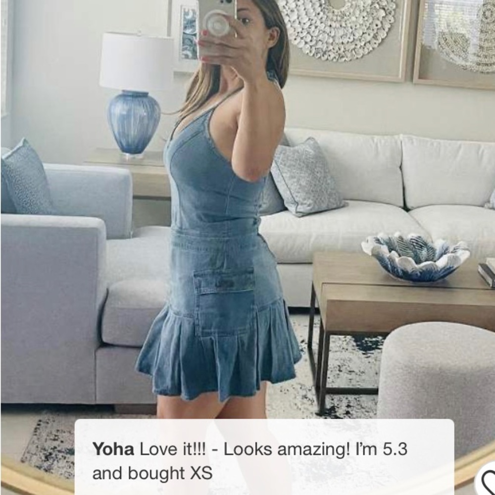 Women's Sleeveless Denim Dress - Wild Fable™ Medium Wash